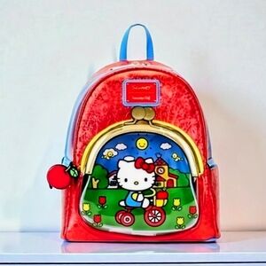 NEW Loungefly Sanrio Hello Kitty 50th  Anniversary Coin Bag Backpack